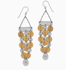 Palm Canyon Two Tone Drop French Wire Earrings