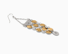 Palm Canyon Two Tone Drop French Wire Earrings