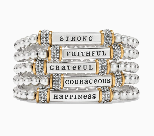 Meridian Two Tone Stretch Bracelet