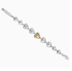 Cascade Heart Bracelet