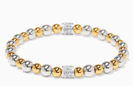 Meridian Petite Two Tone Stretch Bracelet
