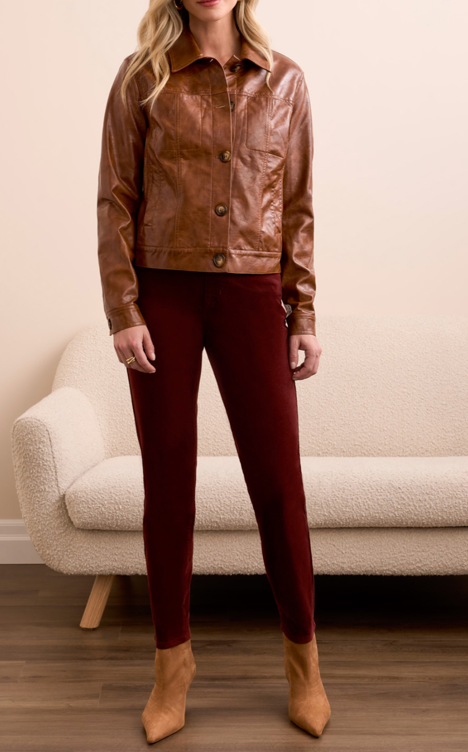 Faux Leather Jacket