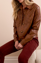 Faux Leather Jacket