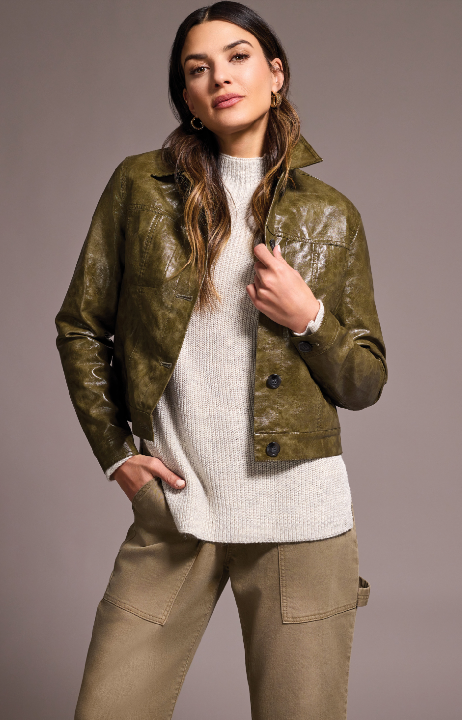 Faux Leather Jacket