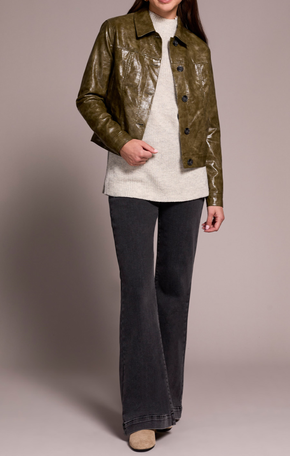 Faux Leather Jacket
