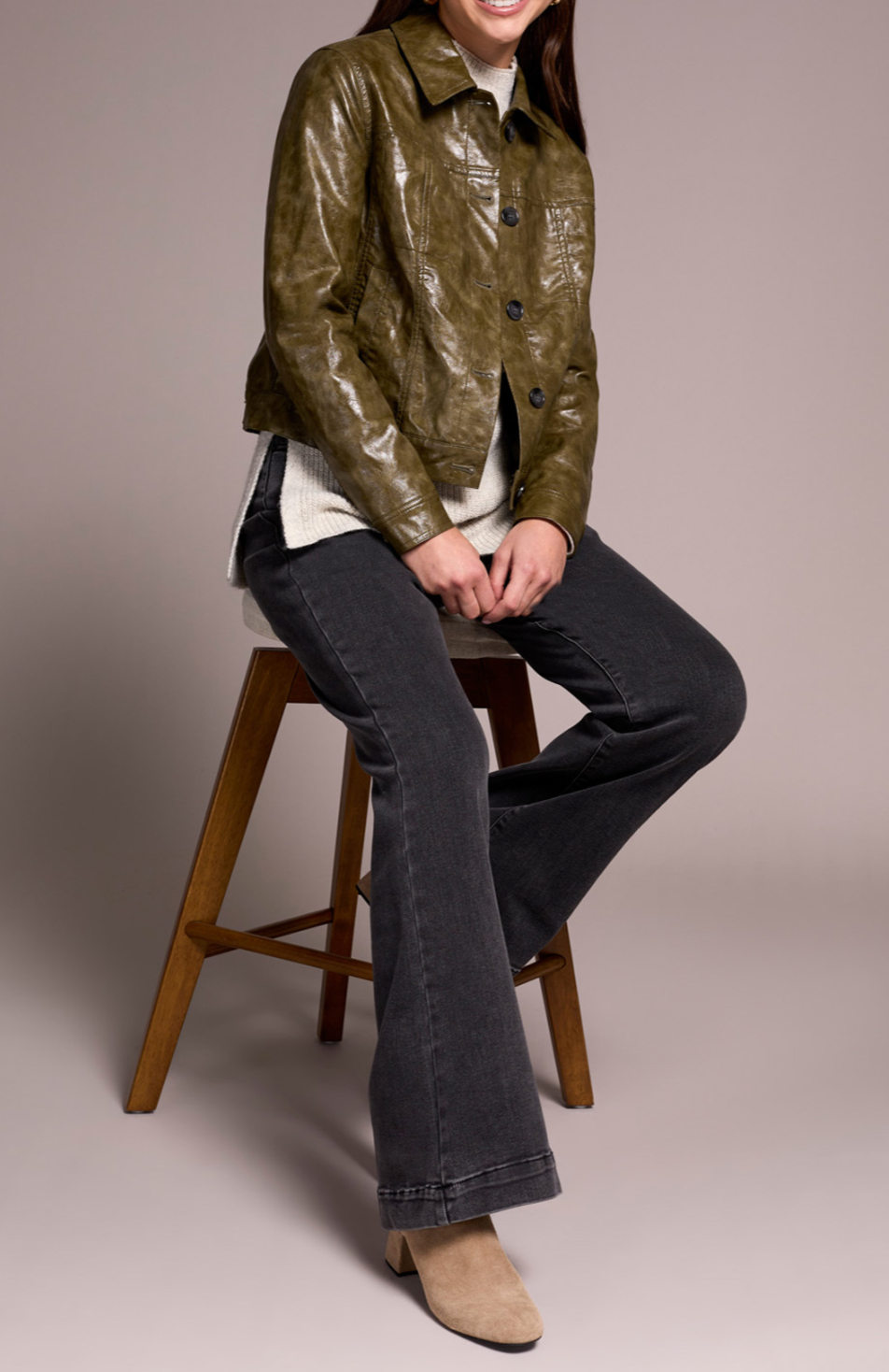 Faux Leather Jacket