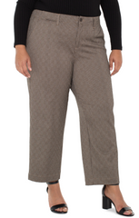 Wide Leg Crop Trouser W Flap Pocket