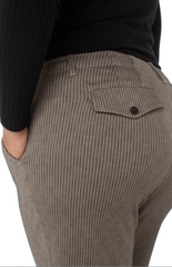 Wide Leg Crop Trouser W Flap Pocket