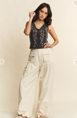 Denim Embroidered Vest