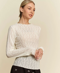 Lacey Mesh Top