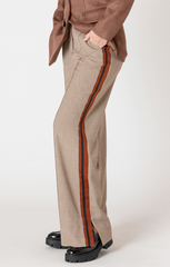 Wide Leg Stripe Side