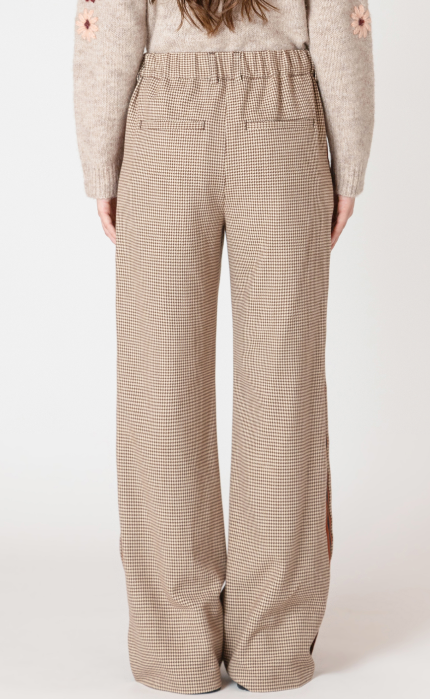 Wide Leg Stripe Side