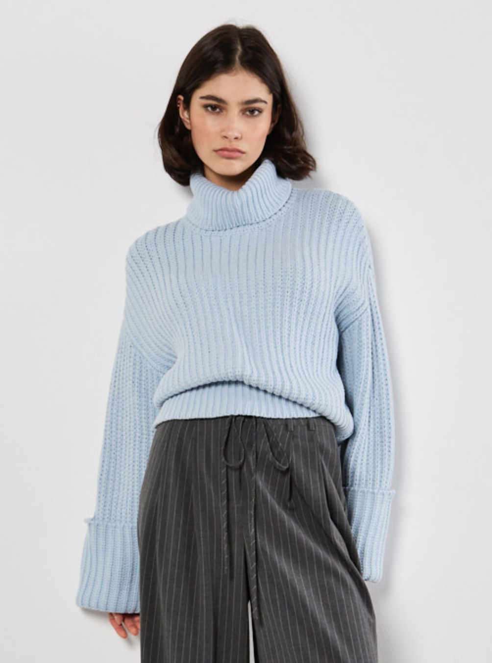 Chunky Roll Neck Sweater
