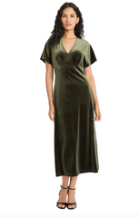 Aneesa Velvet Midi Dress