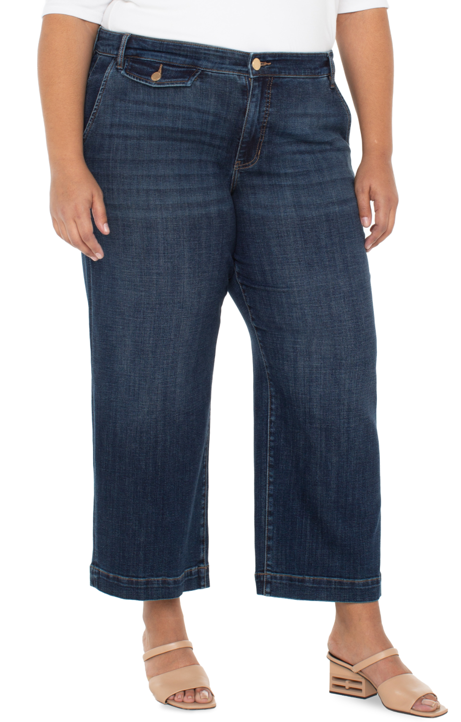 Stride Wide Leg Trouser Denim