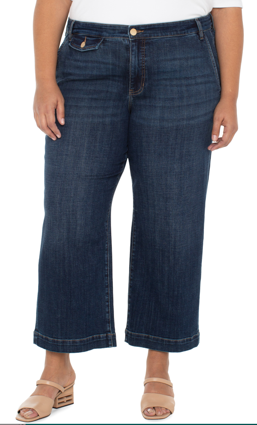 Stride Wide Leg Trouser Denim