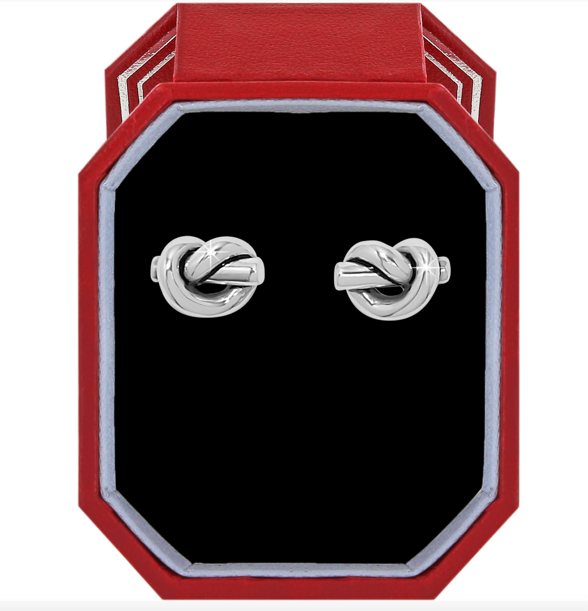 Interlok Single Knot Post Earrings Gift Box