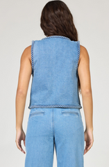 Abby Braided Denim Vest