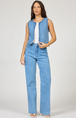Abby Braided Denim Vest