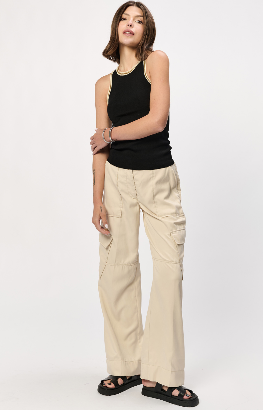 Mariah Crochet Trim Tank