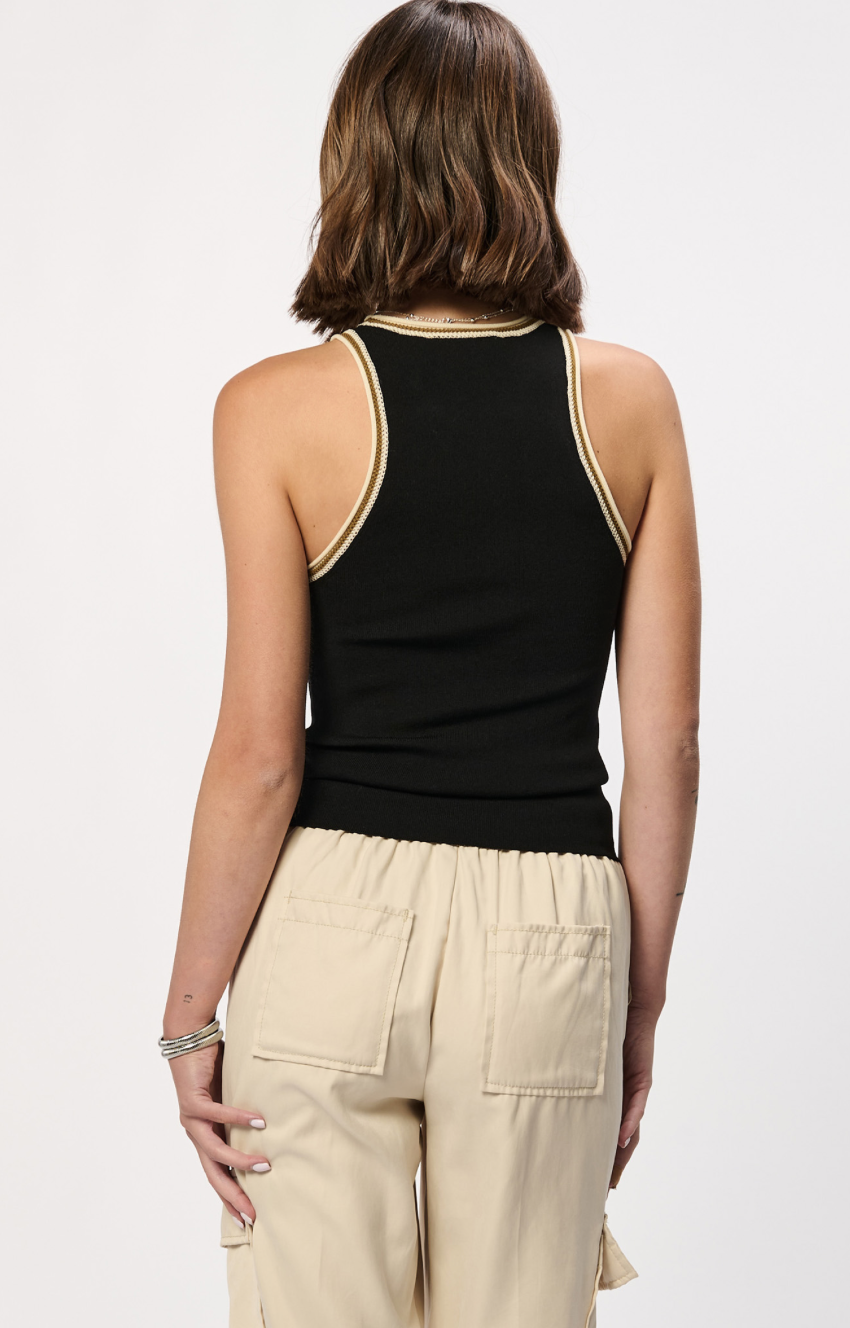 Mariah Crochet Trim Tank