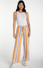 Pull on Drawstring Waistband Wide Leg Pant