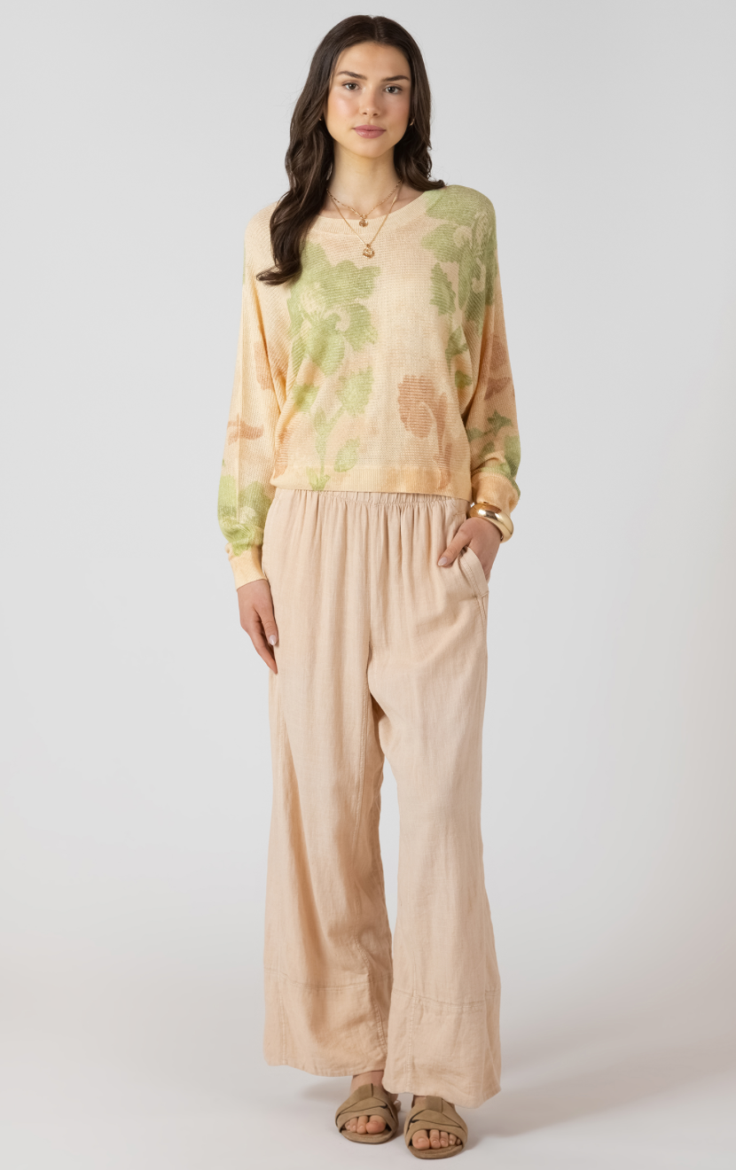 Wide Leg Linen Pant