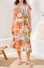 Short Sleeve Maxi Shirt Dress