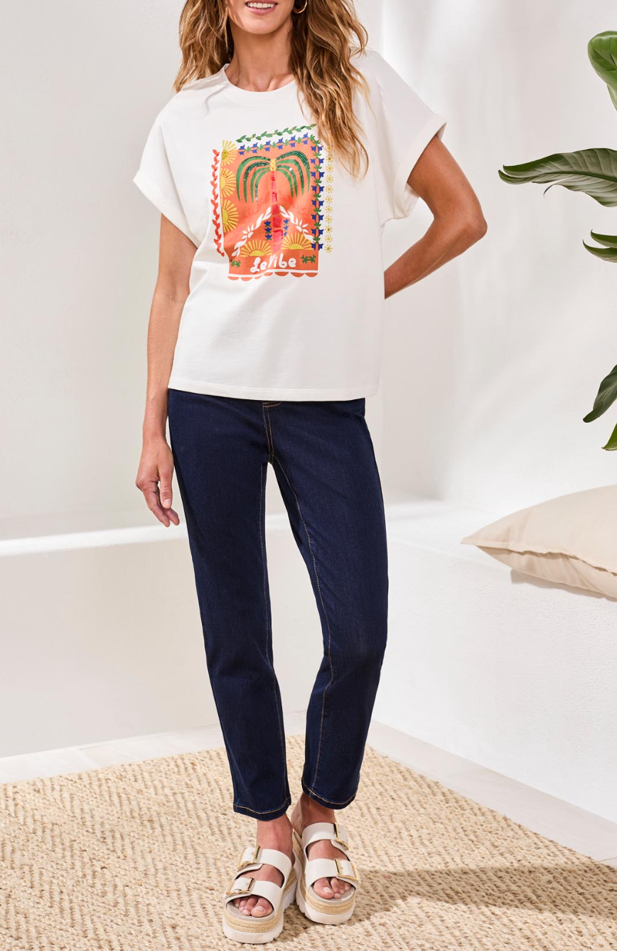 Short Sleeve Beaded Tee