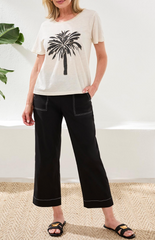 Beaded Palm Tree Tee