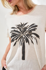 Beaded Palm Tree Tee