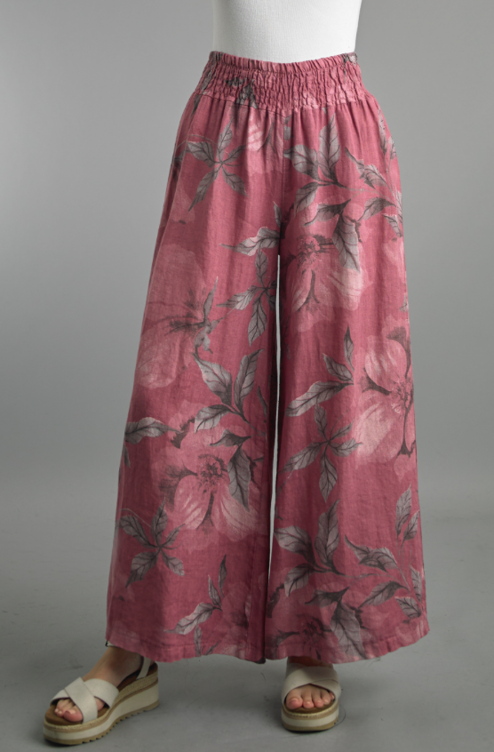 Wide Leg Linen Pant