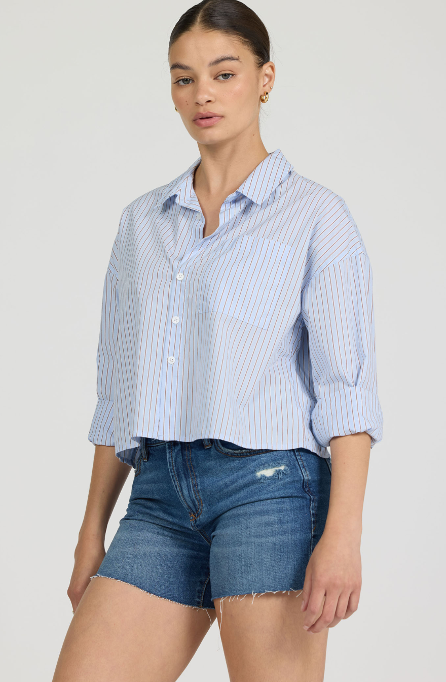 Cropped Adrianna Button Down