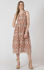 Vneck Eyelet Dress