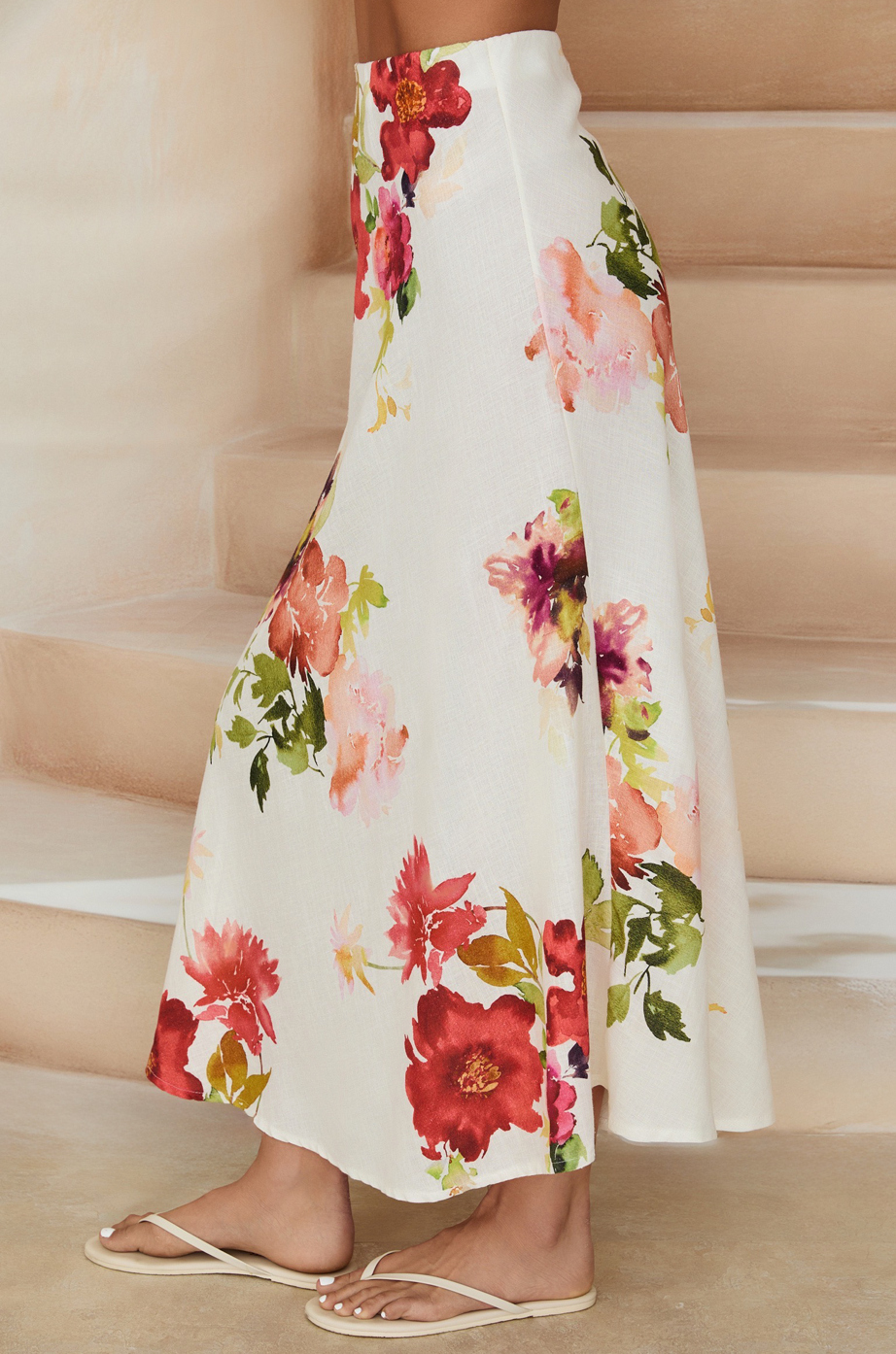 Floral Midi Skirt