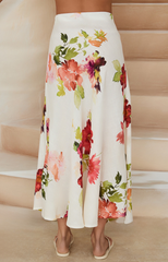 Floral Midi Skirt
