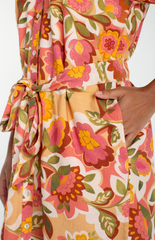 Short Sleeve Button Front Dress