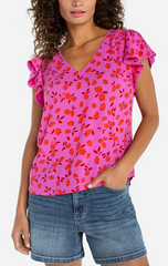 Strawberry Woven Top