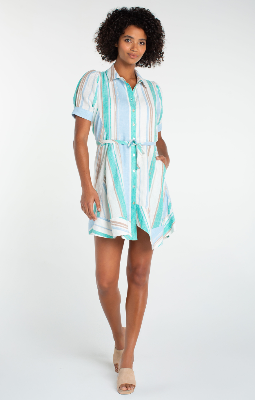 Short Sleeve Shirt Dress