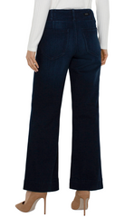 Patch Pocket Wide Leg Denim