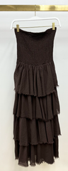 Smock Top Tiered Maxi Dress