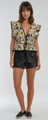 Talia Jungle Print Tie Top