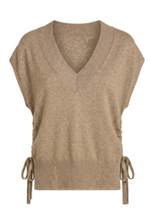 Vneck Dolman Popover Sweater w/ Ties