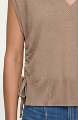 Vneck Dolman Popover Sweater w/ Ties