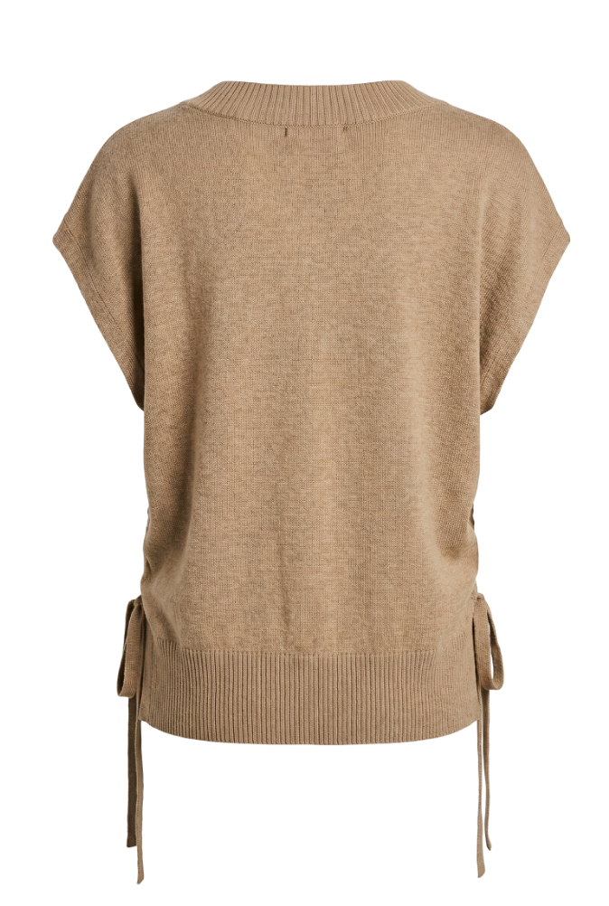 Vneck Dolman Popover Sweater w/ Ties