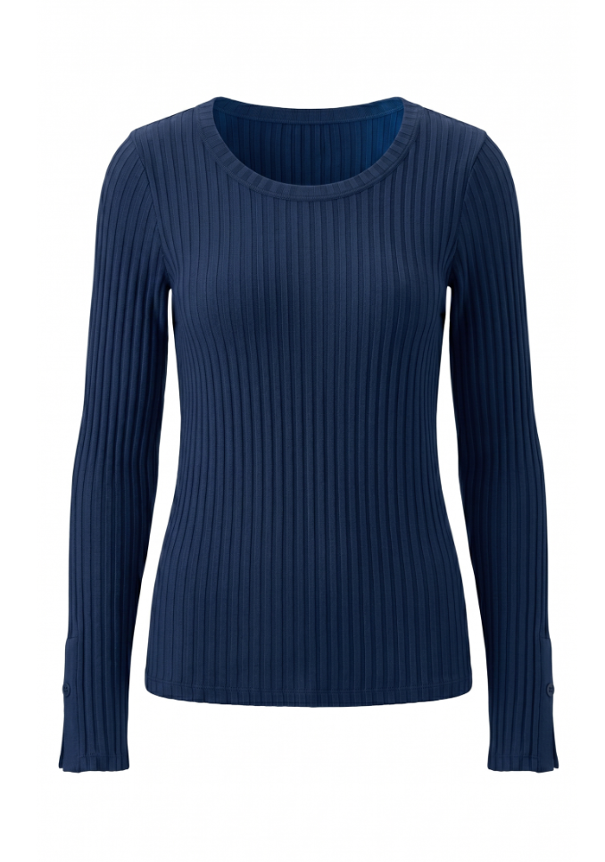Long Sleeve Scoop Neck Knit Top