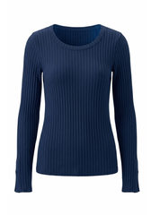 Long Sleeve Scoop Neck Knit Top