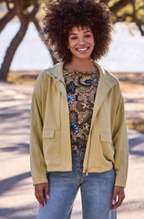 Zip Front Coat w/ Pockets