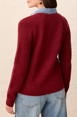 Mixed Media Sweater Jacket
