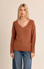 Vneck L/S Sparkle Sweater